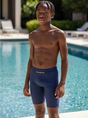 My Kilometre Boy’s Navy Blue  Jammers Training Swim Shorts Activewear Summer XXL